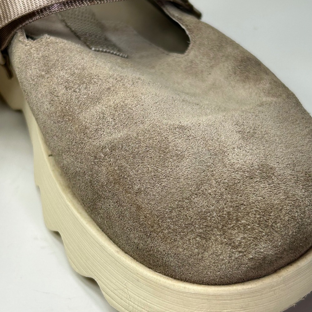 Sorel Vibe Mule Sage Sea Salt Suede Slip On Sneakers Women's 8 - Picture 3 of 11